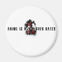Anime är aldrig över klassat! magnet för kylskåp