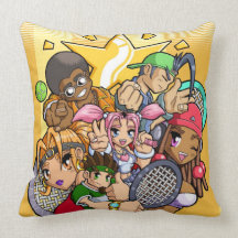 Animetennistecken Prydnadskudde