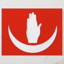 Anjouan flagga full färg flygblad