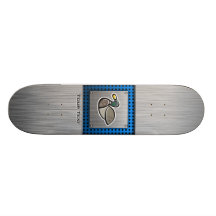 Anka; Borstad metall-look Skateboards