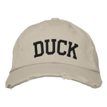 Anka broderad hatt