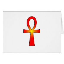 Ankh symbol: hälsnings kort