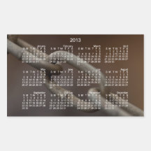 Anknyta i kedja; Kalender 2013 Rektangelformade Klistermärken