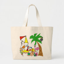 Ankor på strandtotot hänger lös tote bags