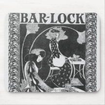 Annonsering för Pub-Låsa skrivmaskiner, c.1895 Musmatta
