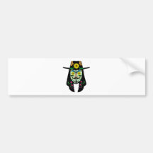 ANONYM day of the dead 5 maskerar genast sockerska Bildekaler