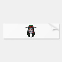 ANONYM day of the dead 8 maskerar genast sockerska Bildekal