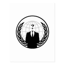 Anonym internationell logotyp vykort