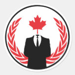 Anonym Kanada klistermärke