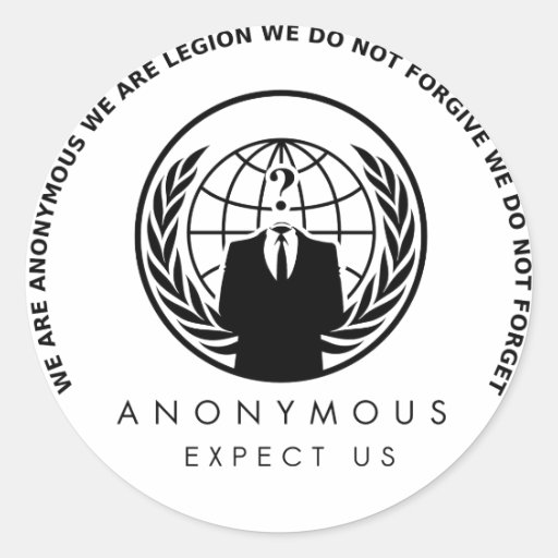 Anonym klistermärke