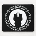 Anonymt kedja Mousepad Mus Mattor