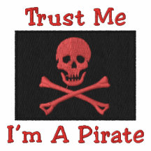 Anpassade broderade piratflaggautslagsplatser, sve