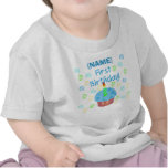 Anpassade för födelsedag för blåttmuffin första tee shirts