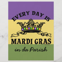 Anpassade Mardi Gras Flygblad Designs