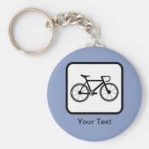 Anpassadecyklistlogotyp Nyckel Ring