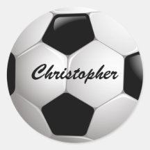 Anpassadefotbollboll Runda Klistermärken