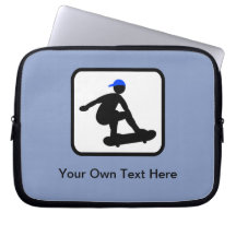 Anpassadeskater på Skateboardlogotyp Laptopfodral