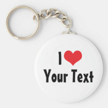Anpassningsbar älskar jag Keychain Nyckelring
