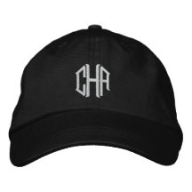Anpassningsbar broderad hatt med din monogram