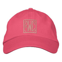 Anpassningsbar broderad hatt med din monogram