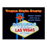 Anpassningsbar daterar det Vegas stilpartyet Vykort