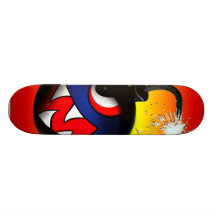 ansikte bombarderar (hoat) anpassad skate board