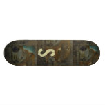 Ansikte med maskerar & monogramen - grafitti Skate
