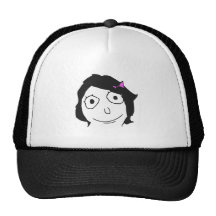 Ansikte Meme för ursinne för Derpina svart hårbrun Baseball Hat