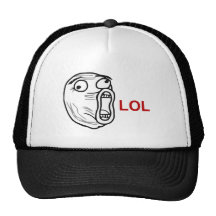 Ansikte Meme för ursinne för LOL-skratt ut högt Baseball Hat
