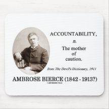 AnsvarighetmorCautioin Bierce ordbok Musmattor