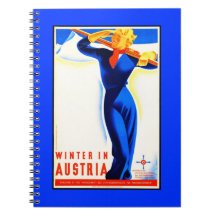 Anteckningsbok-Vintage Resa-Österrike 2