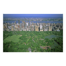 Antennen beskådar av Central Park och den västra s Fotografi