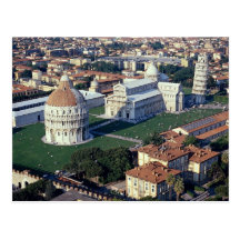 Antennen beskådar av Pisa, italien Vykort
