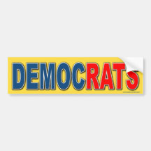 anti demokrat"demokrat" bildekal