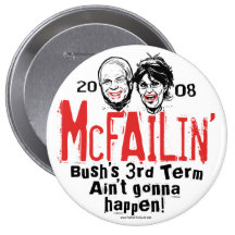 Anti McCain Palin McFailin knäppas Pins