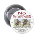 Anti McCain Palin sjuka elefanter Pins