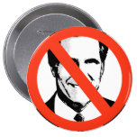 ANTI-MITT ROMNEY 2 KNAPPAR MED NÅL