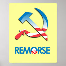 Anti-Obama bildekal - Remorse Affischer
