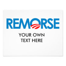 Anti-Obama bildekal - Remorse Tillkännagivanden