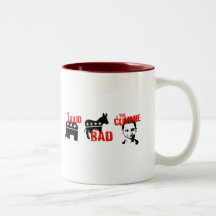 Anti-Obama - bran. Dåligan. Commien Kaffe Koppar
