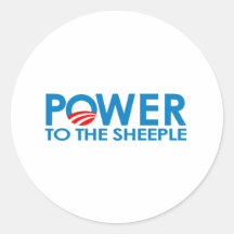 ANTI-OBAMA - DRIVA TILL SHEEPLEN RUNDA KLISTERMÄRKEN