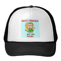 Anti-Obama flicka Mesh Kepsar