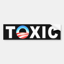 anti Obama "giftlig" bildekal
