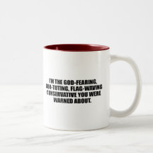 Anti-Obama - gud som fruktar konservativet Kaffe Koppar