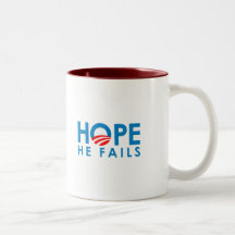 Anti-Obama - hopp som han misslyckas Kaffe Mugg
