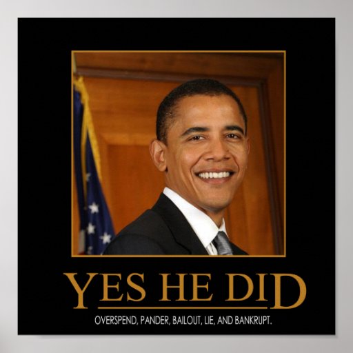 Anti Obama ja gjorde han den Demotivational affisc