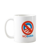 ANTI-OBAMA - NOBAMA KAFFE MUGG