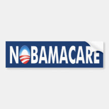 Anti-Obama "NoBamacare" bildekal
