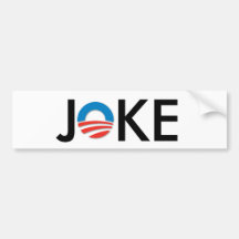 Anti-obama skämtbildekal