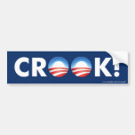 Anti Obama "skurk!", bildekal